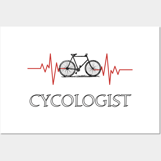 Cycologist - Heart beat of the bicycle Wall Art by LifeSimpliCity